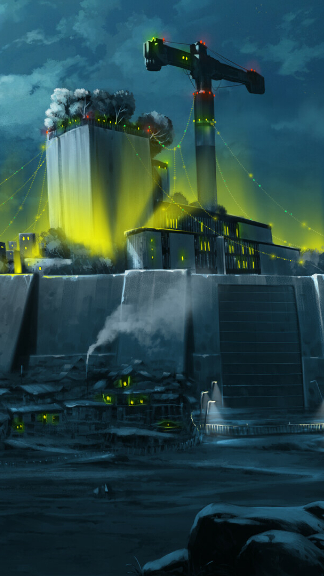 dystopian city
