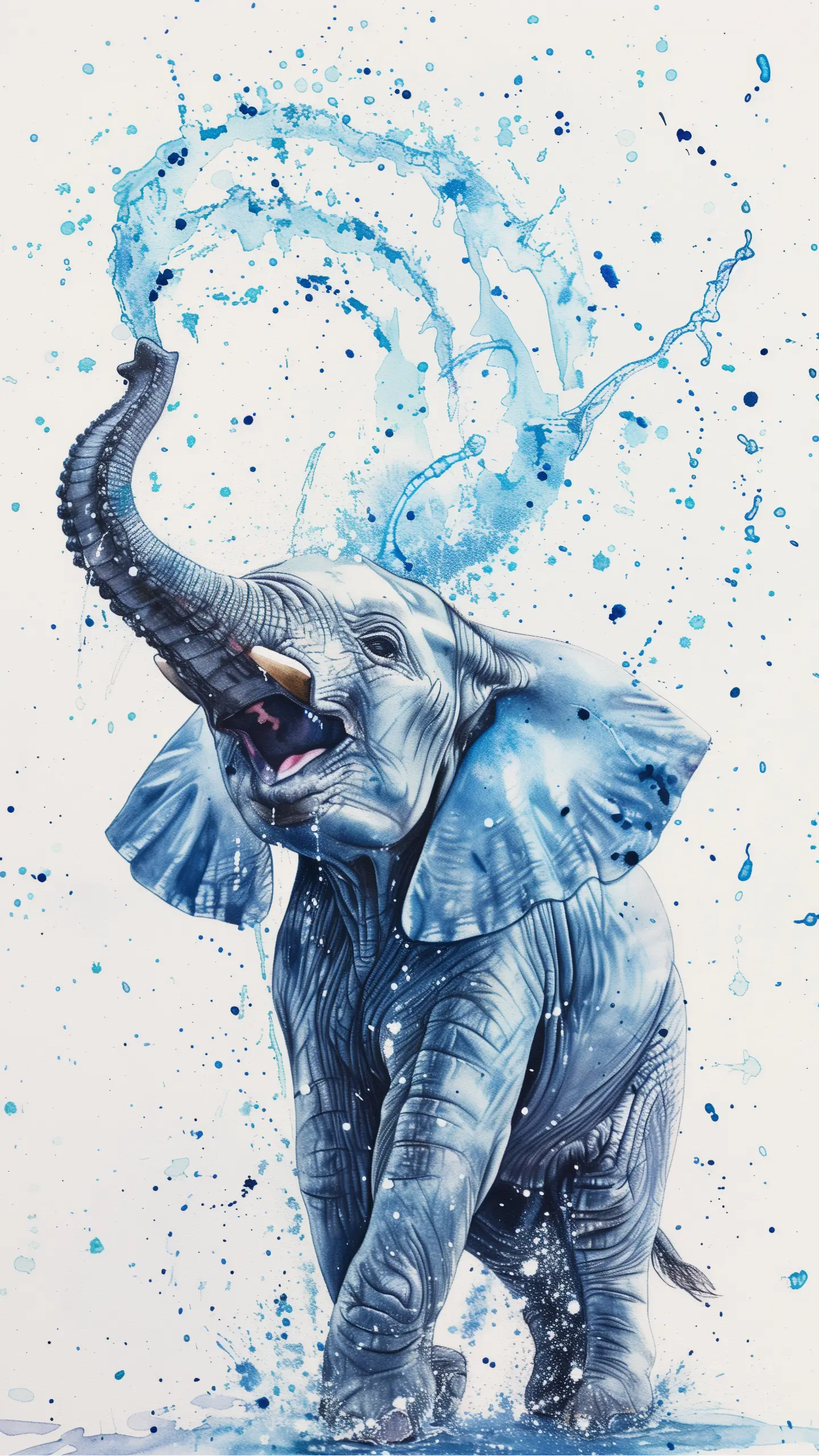 Watercolor Baby Elephant